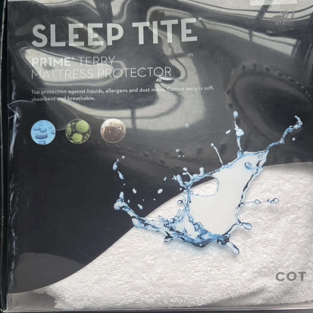 Sleep Tite Pr1me Terry Mattress Protector ( Cot)